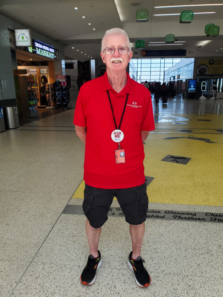 Airport Volunteer Gene Inderkum